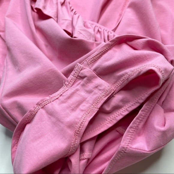 J. Crew Pink Ruffle Bodysuit Style H3685 Medium - Picture 5 of 10